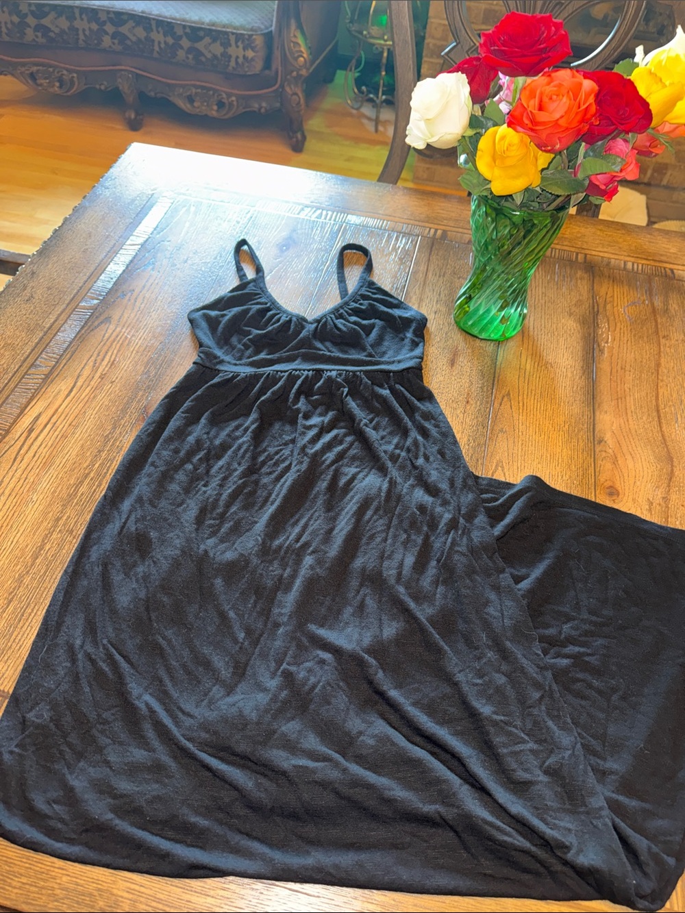 Old Navy Black Maxi Dress with Spaghetti Straps